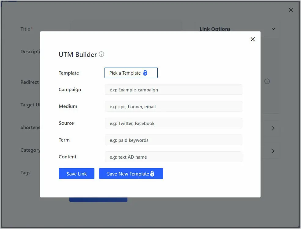 betterlinks utm builder