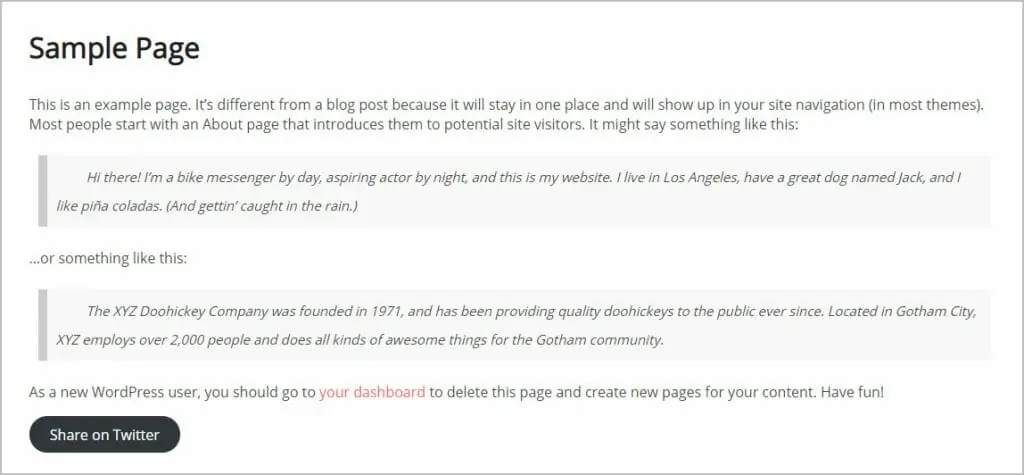 share button on front
