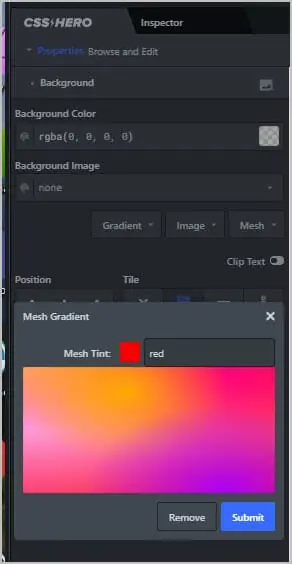 css hero background gradients