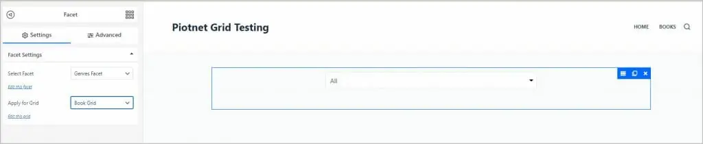 genres facet added to book archive
