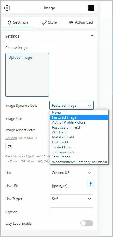 image options