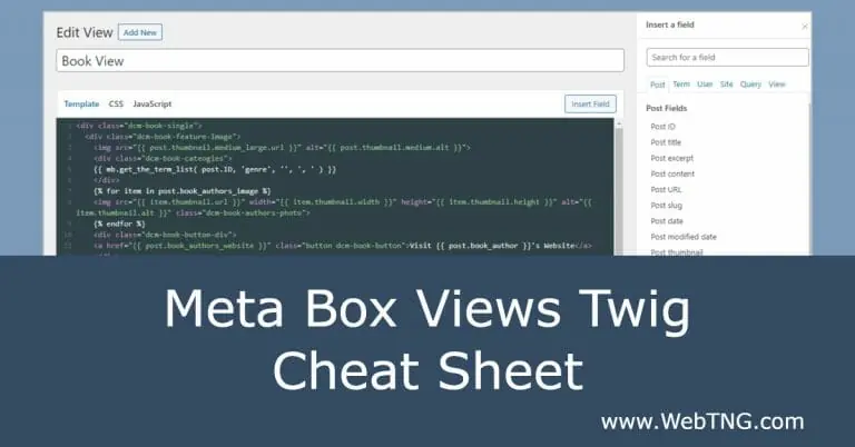meta box views twig cheat sheet