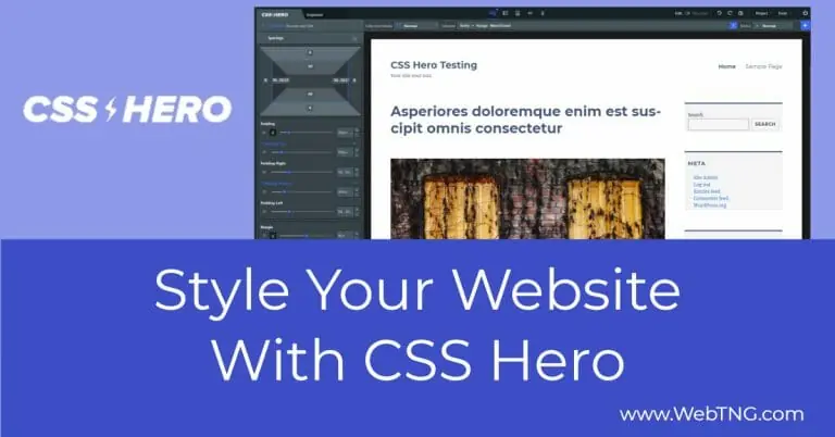 style your website with css hero