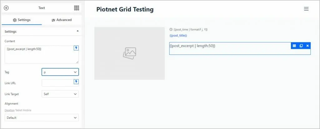 text field for excerpt added