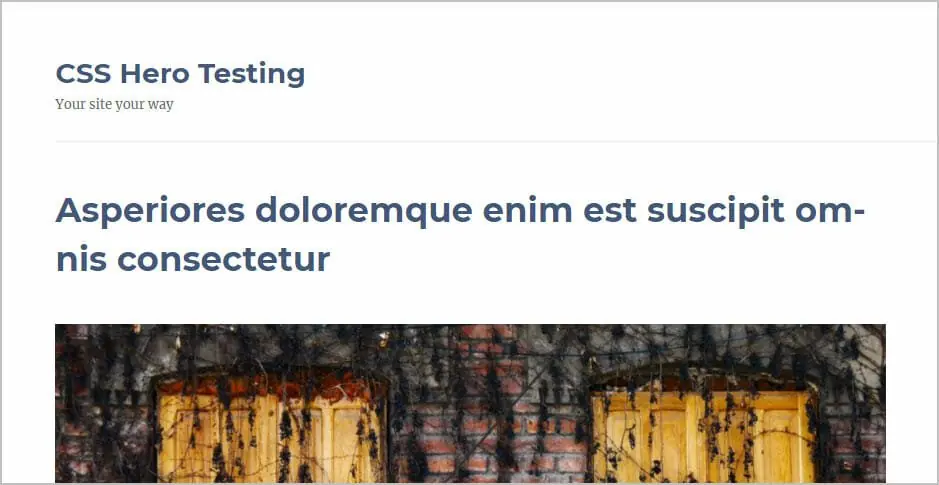 title and padding after