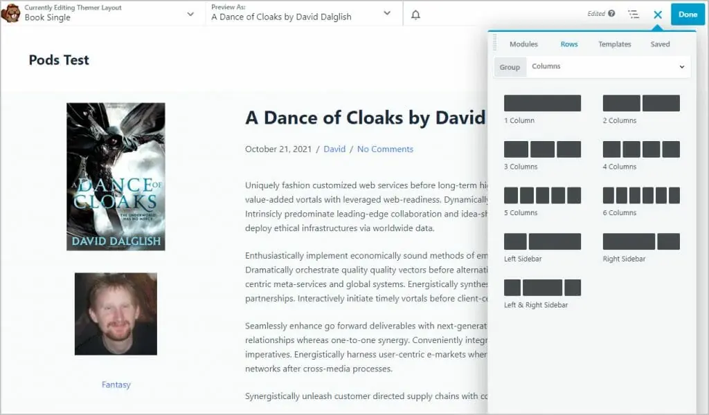 beaver builder rows and columns