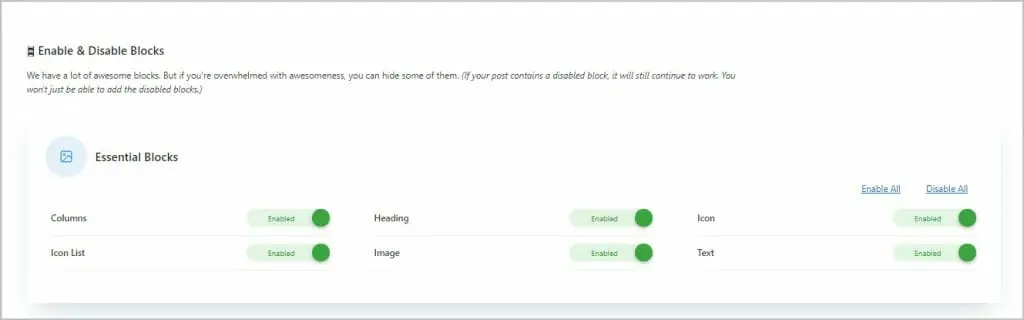 essential blocks