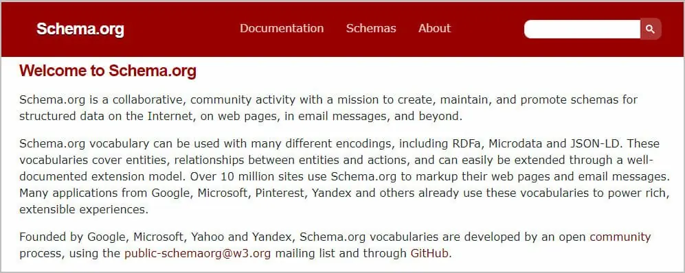 schema org website
