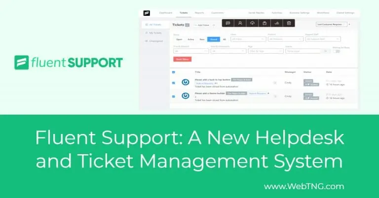 fluent support a new helpdesk and support ticket management system