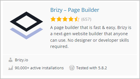 brizy card