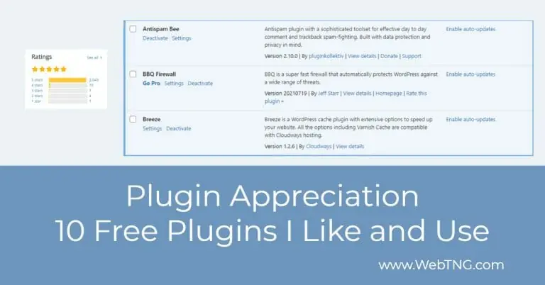 plugin appreciation