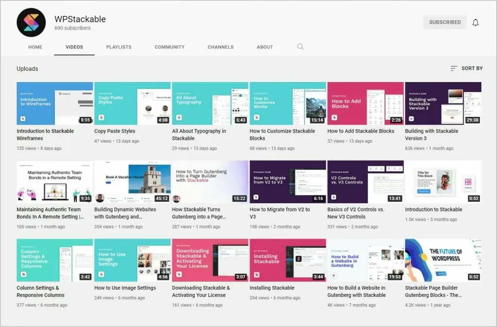 stackable on youtube
