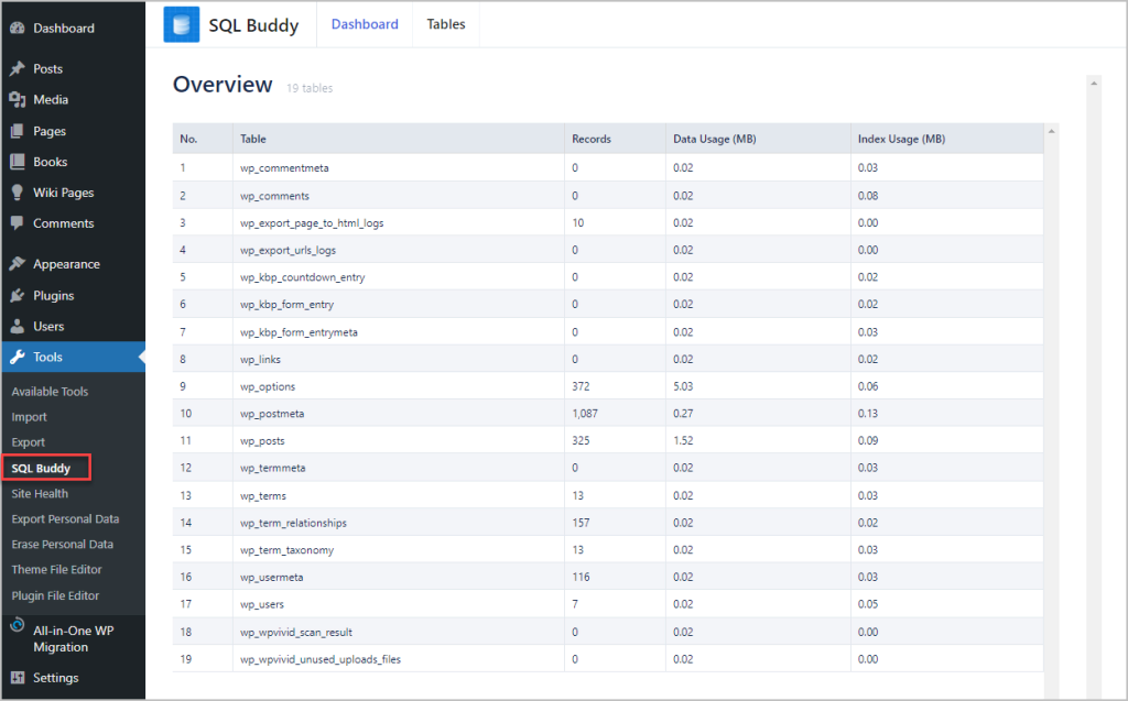 SQL Buddy for Simple Database Queries - WebTNG