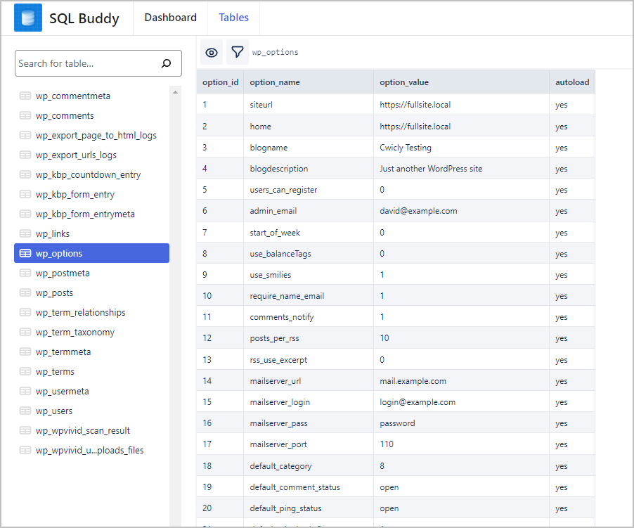 SQL Buddy for Simple Database Queries - WebTNG