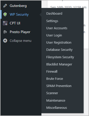 aios admin pages