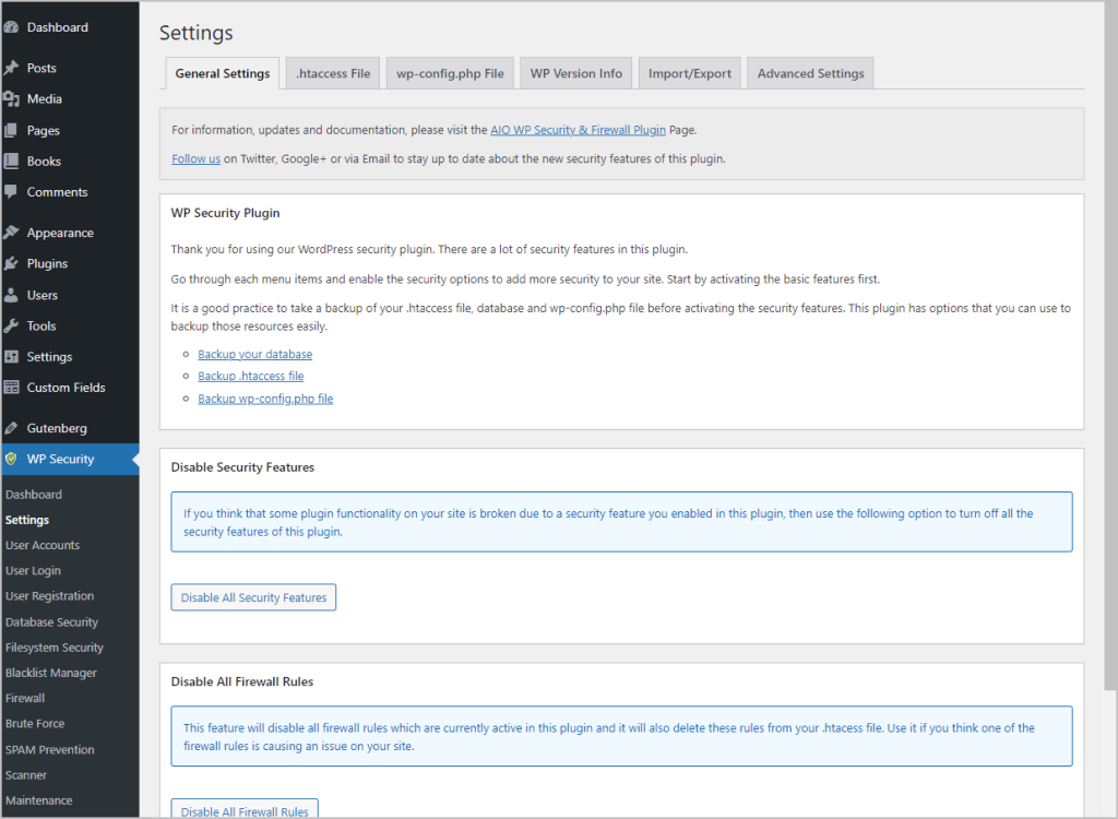 aios page tabs