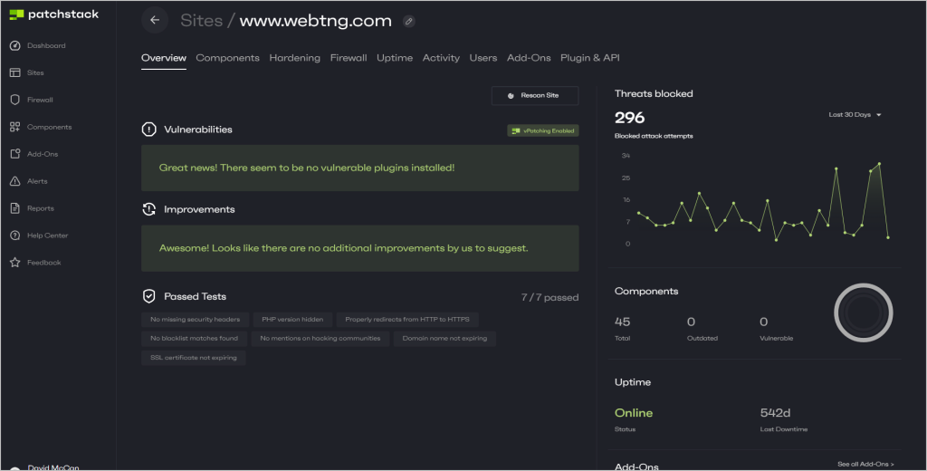 patchstack central dashboard