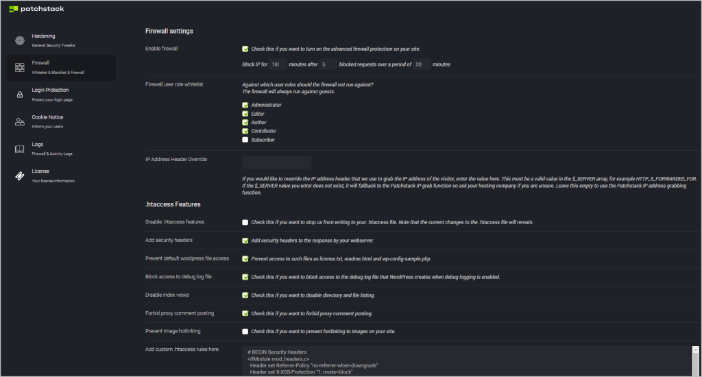 patchstack firewall