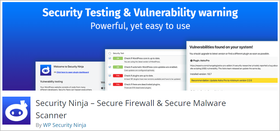 wp security ninja banner
