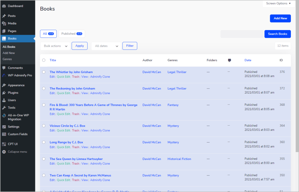adminify admin column id added