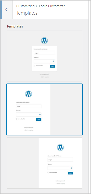 login page templates
