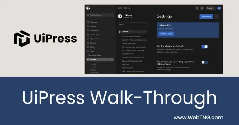 uipress walk through