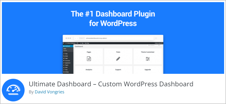 ultimate dashboard on wp org