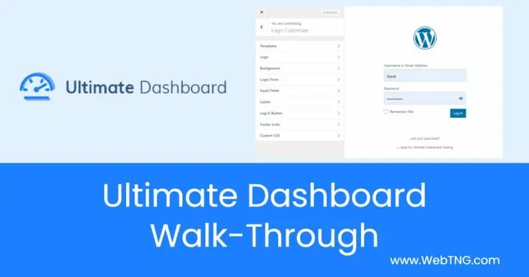 ultimate dashboard walk through