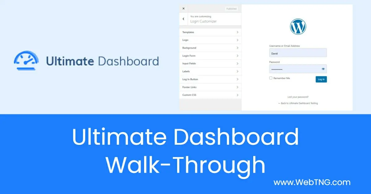 ultimate dashboard walk through