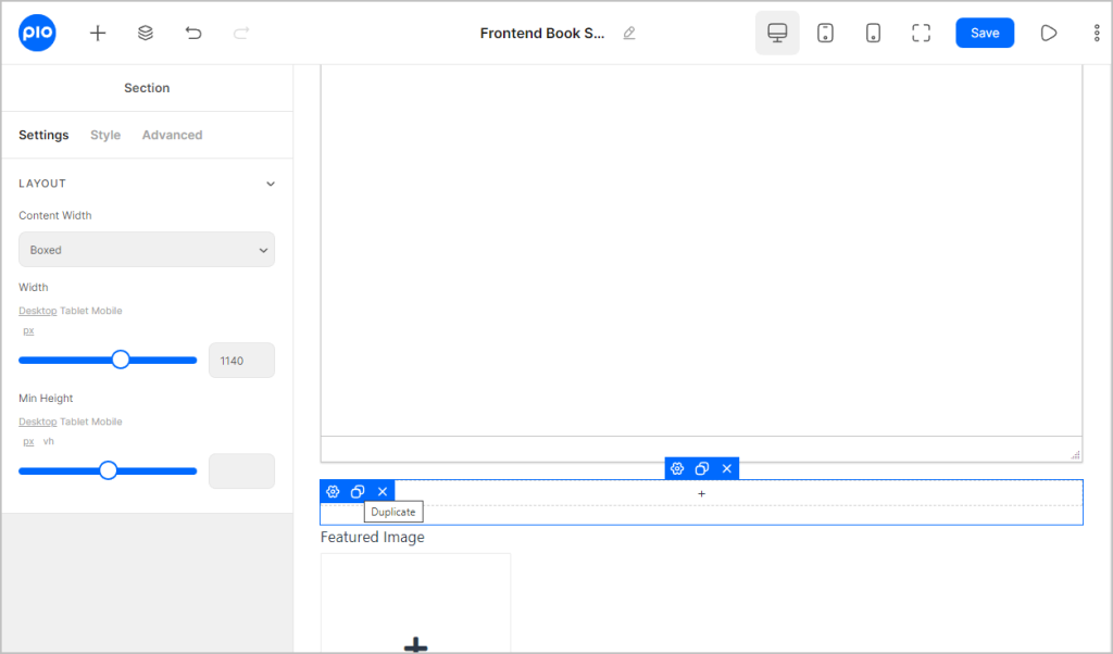 add a section