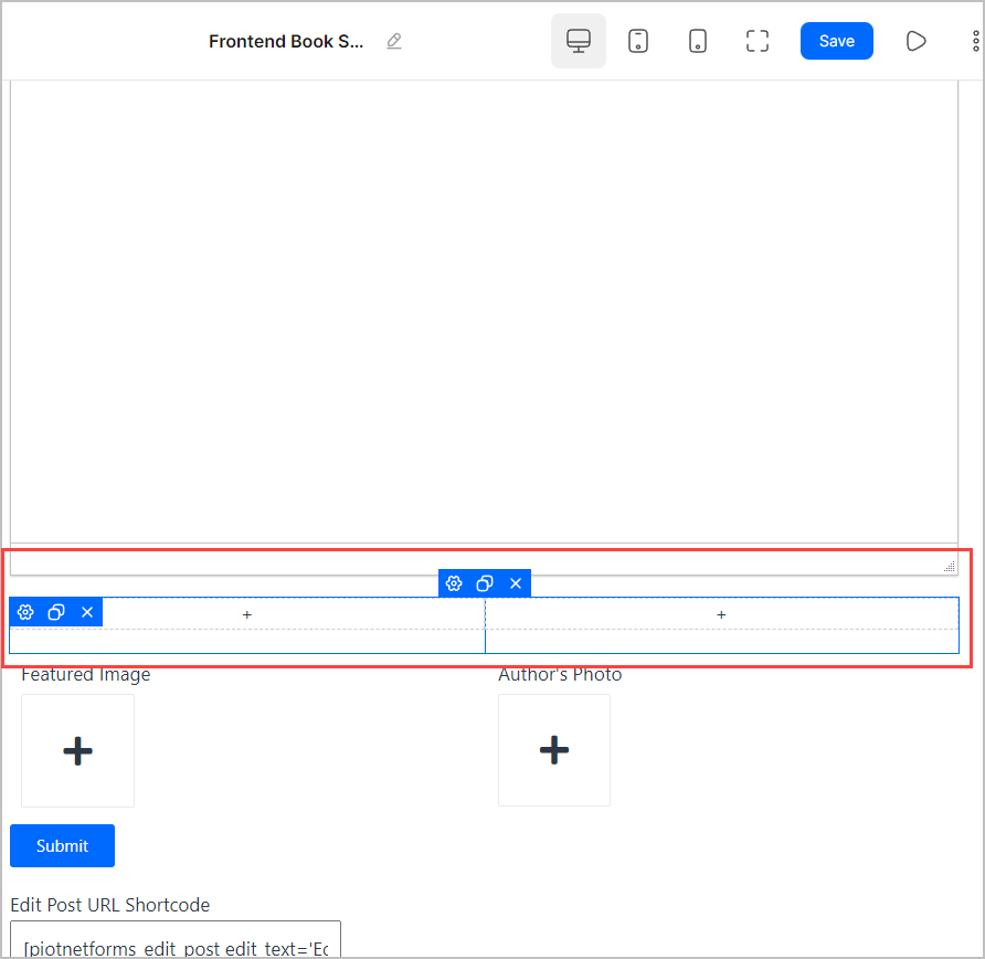 add second section