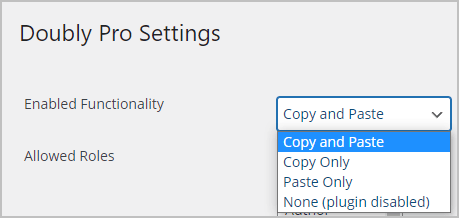 doubly list of actions