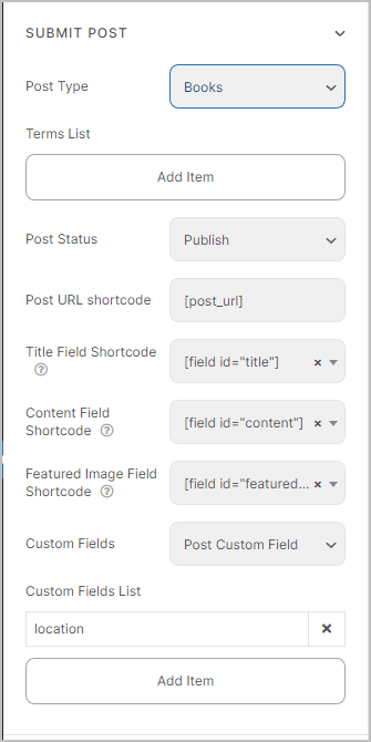 set post type