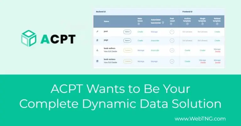 acpt wants to be your complete dynamic data solution