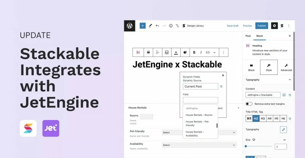 stackable jetengine integration