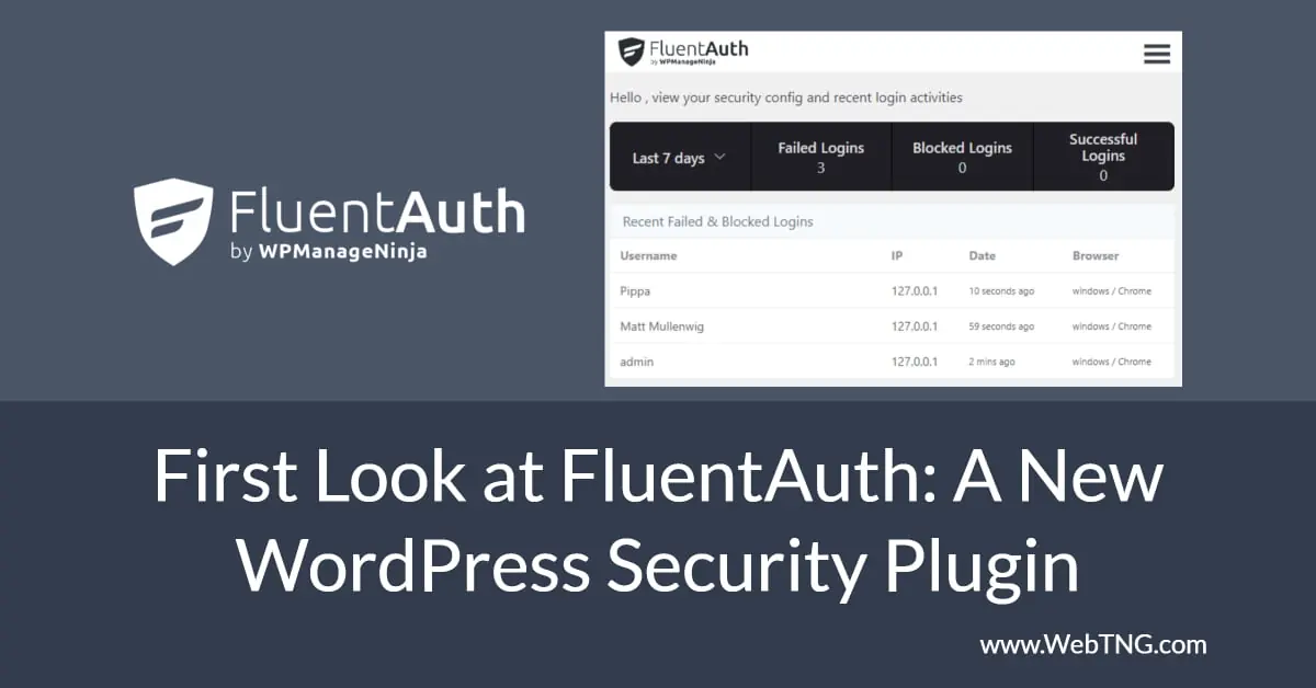 first look at fluentauth a new security plugin
