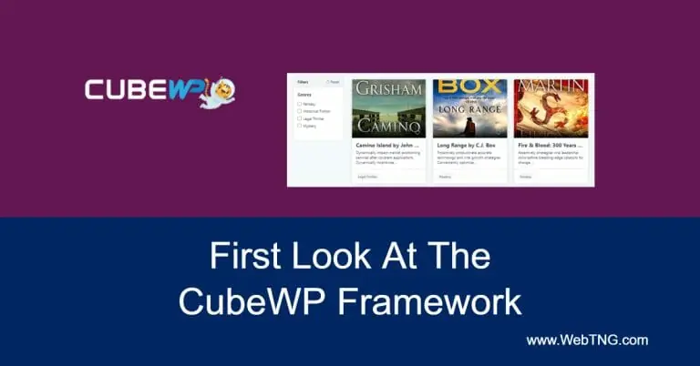 first look at the cubewp framework