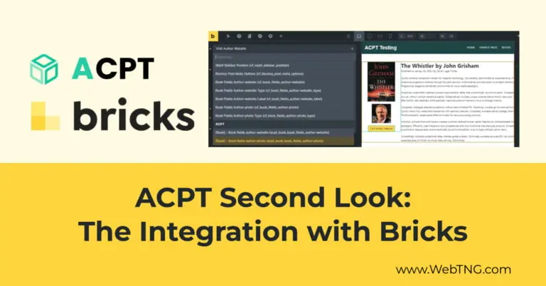 acpt second look the integration with bricks