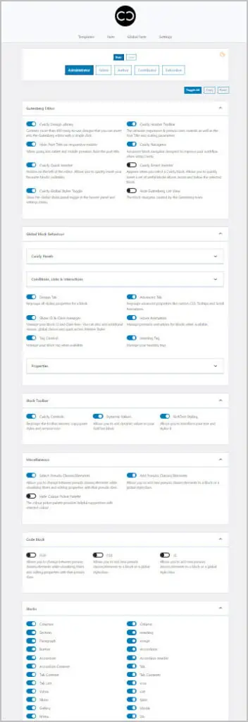 cwicly role editor