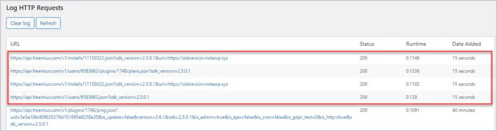 freemius old 4 calls made after opt in