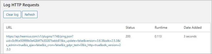 http call to freemius before opt in