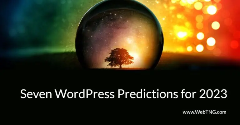 seven wordpress predictions for 2023