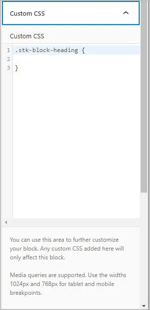 stackable custom css panel