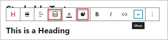 stackable pro block editor bar