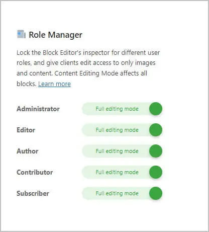 stackable role manager