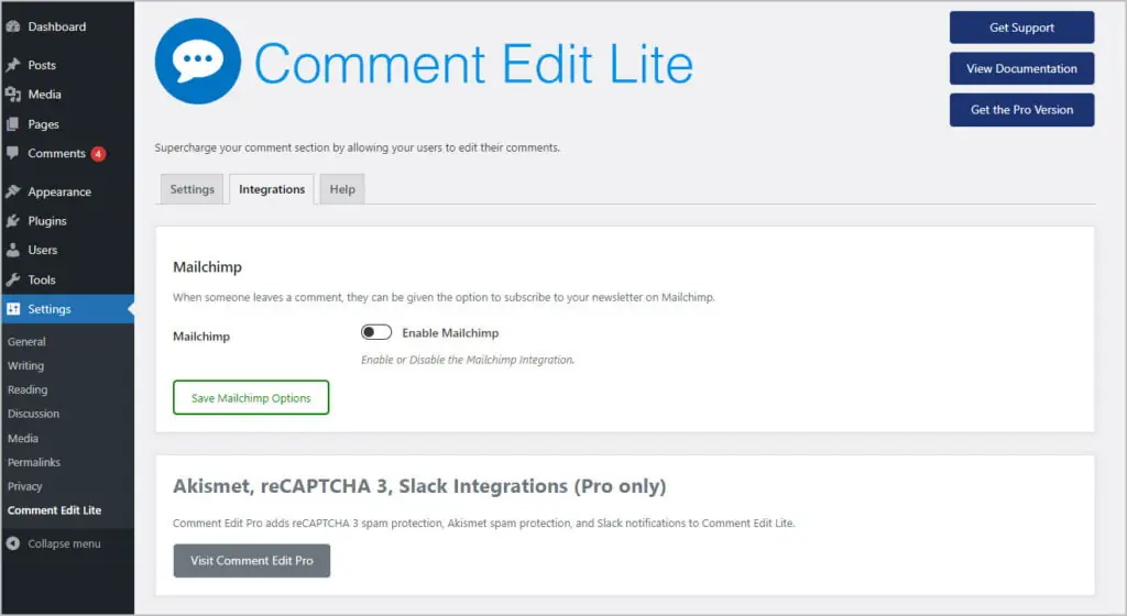 Enhance WordPress Comments With Comment Edit Lite - WebTNG