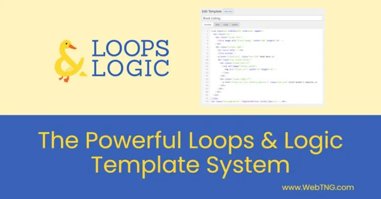 the powerful loops and logic template system