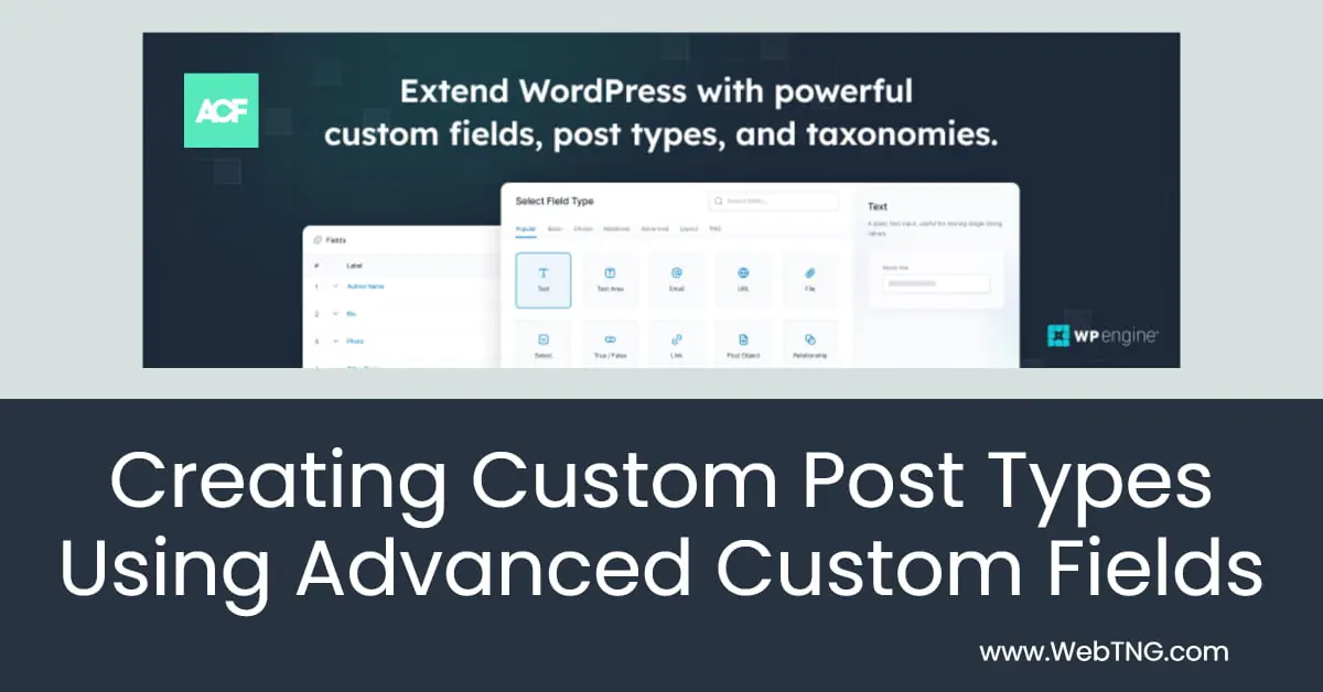 creating custom post types using acf