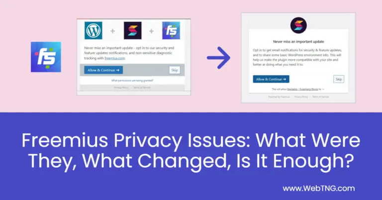 freemius privacy issues
