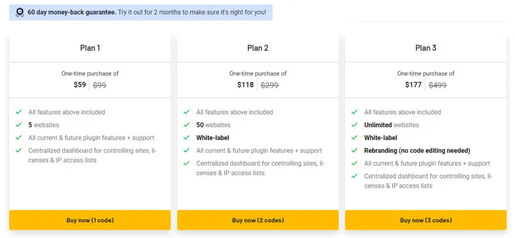 login lockdown pricing on appsumo